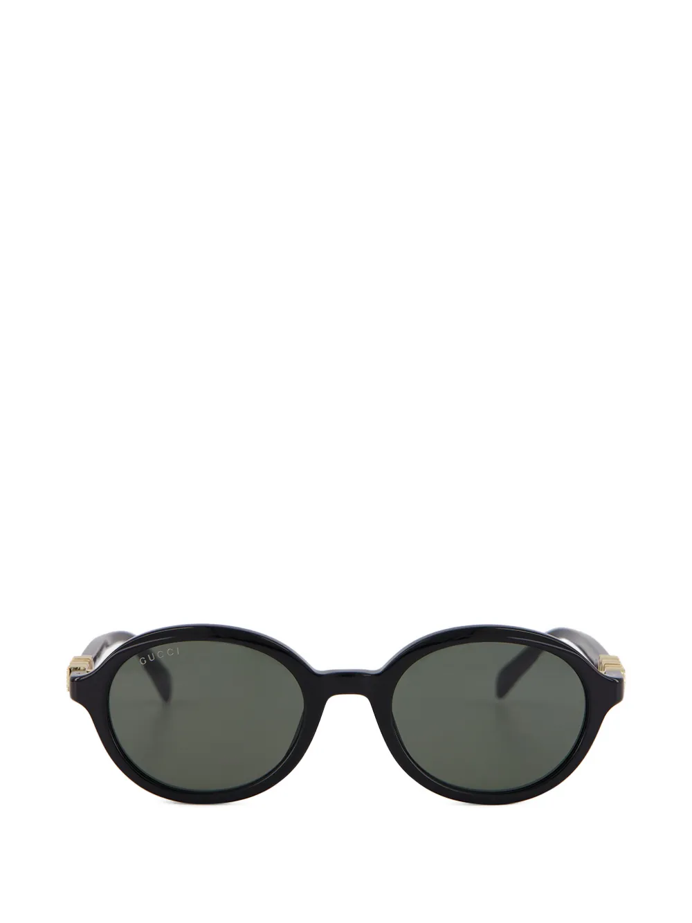 Gucci Eyewear Occhiali da sole tondi con logo - Nero