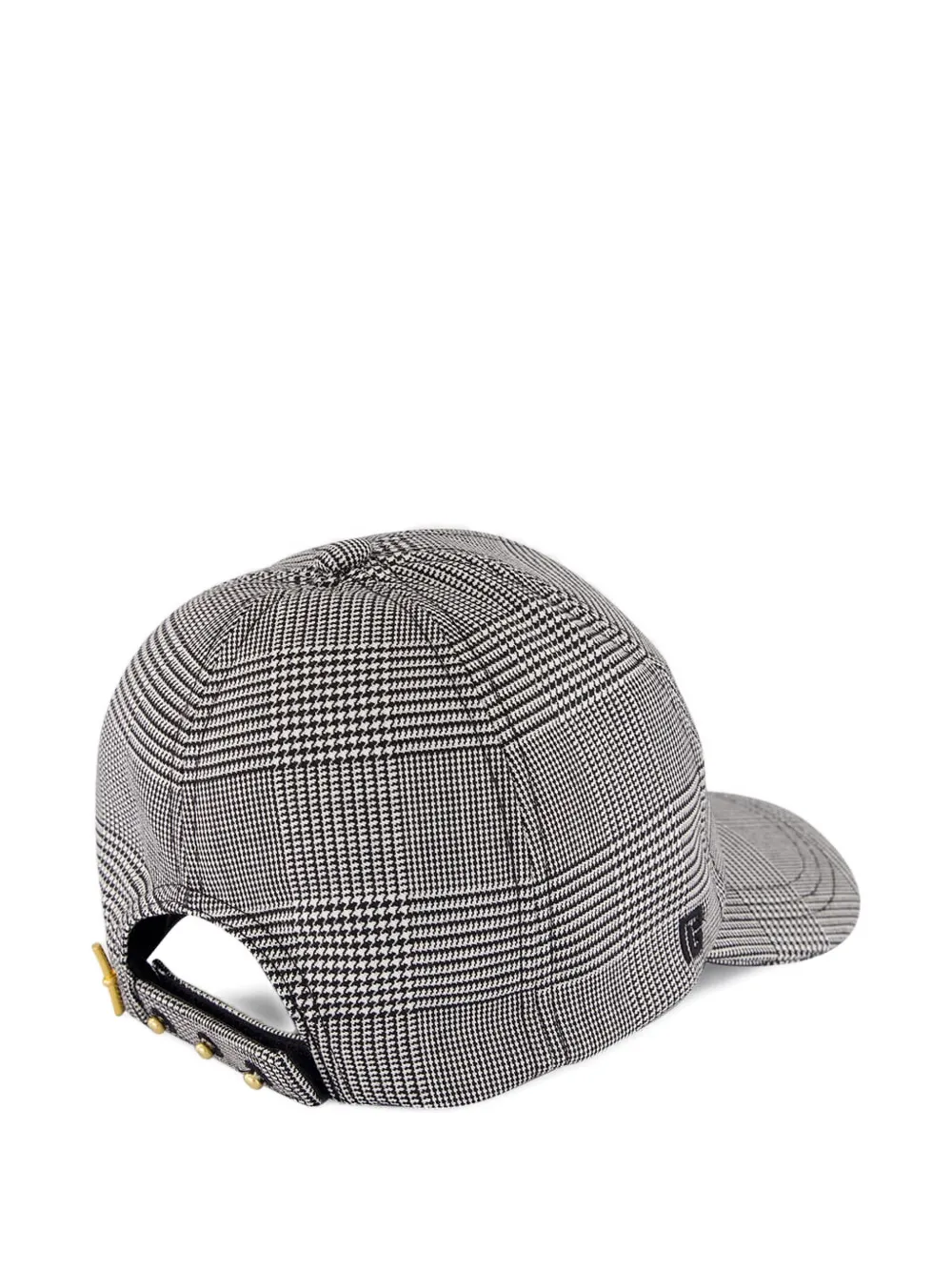 Balmain checked cap - Wit