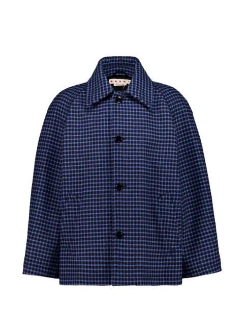 Marni buttoned checked jacket