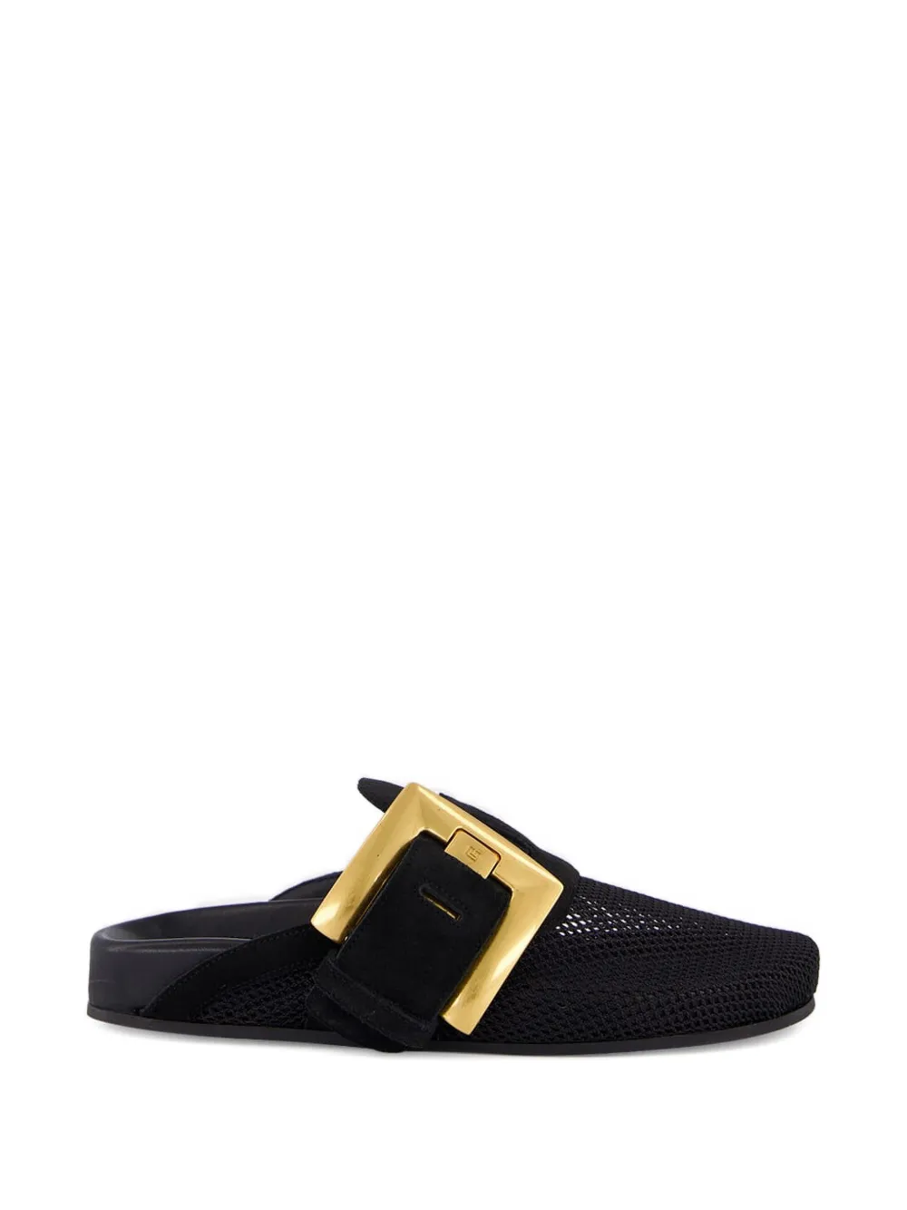 Balmain Anthem flat mules Zwart