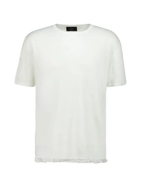 Alanui fringed-hem T-shirt