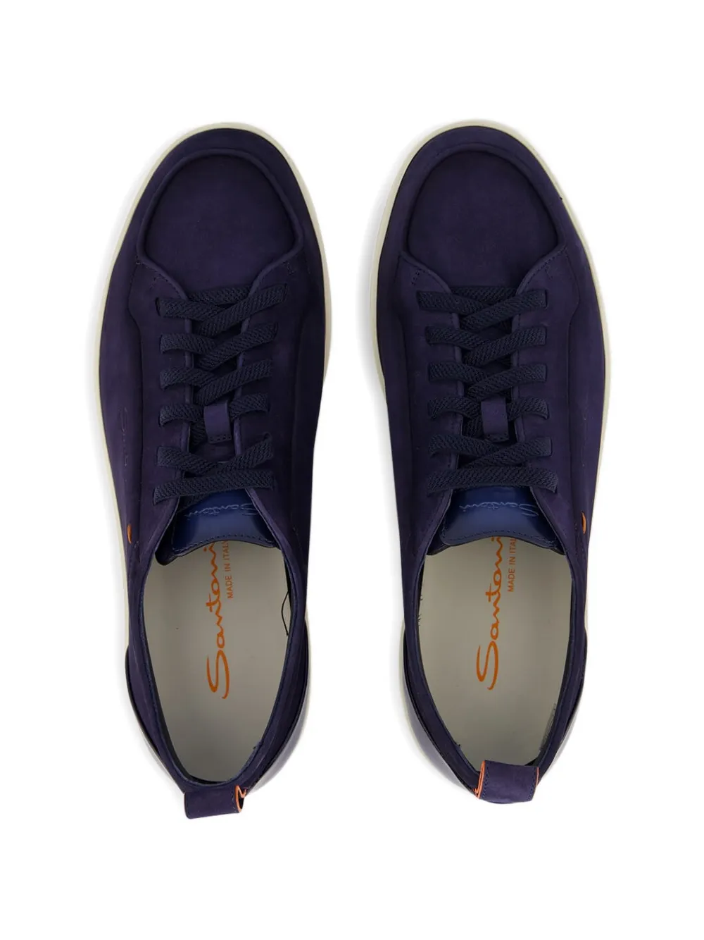 Santoni Suède sneakers Blauw