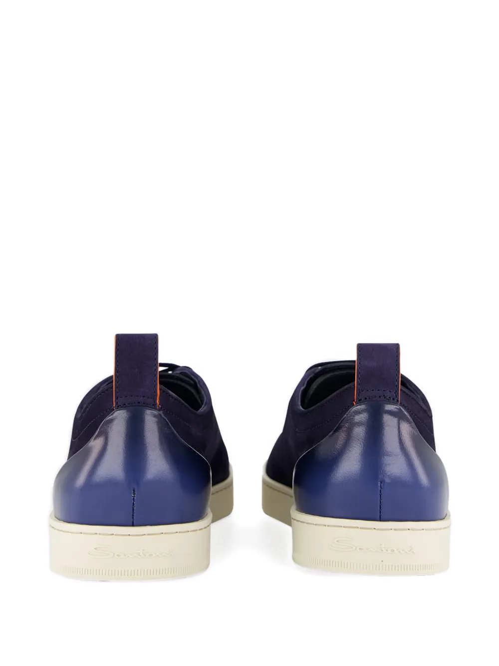 Santoni Suède sneakers Blauw