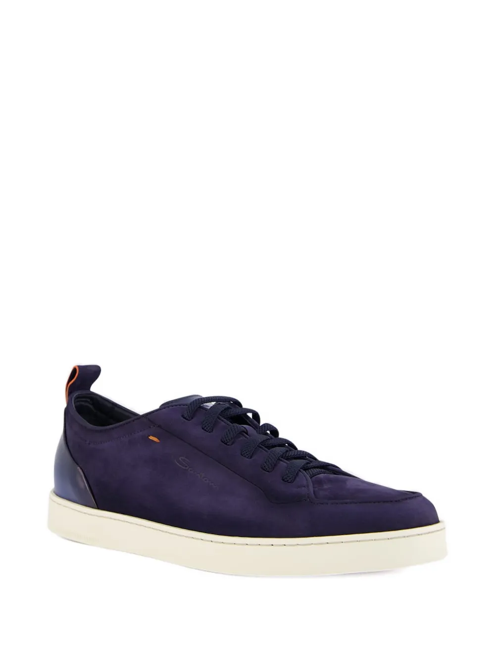 Santoni Suède sneakers Blauw