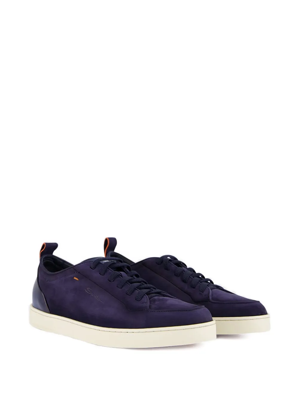 Santoni Suède sneakers Blauw