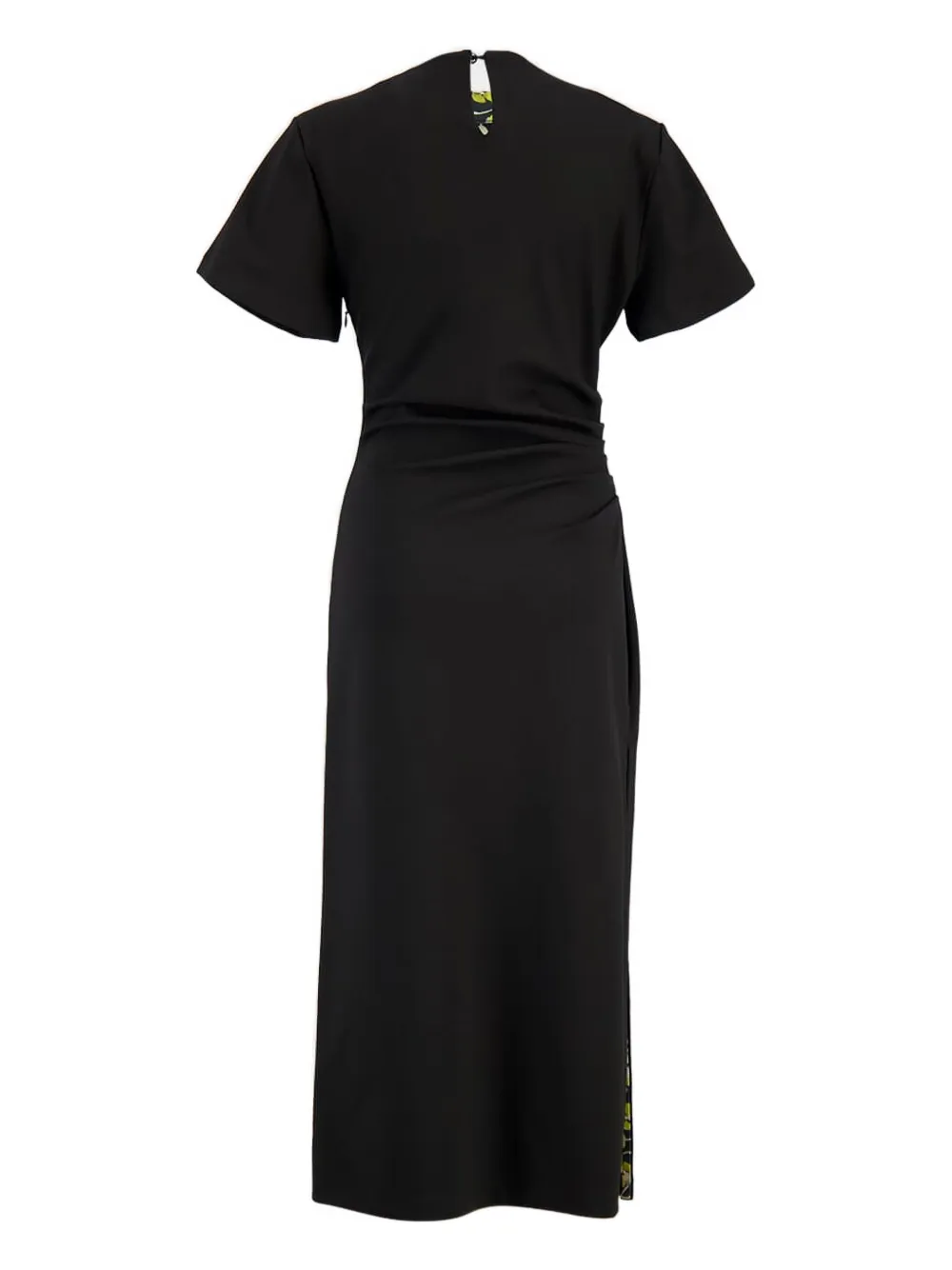 La DoubleJ short-sleeve midi dress - Zwart