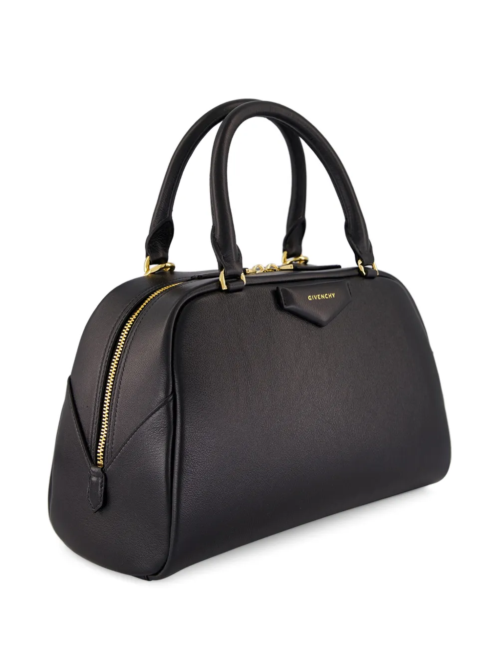 Givenchy Antigona East-West Bowling tas van bewerkt leer Zwart