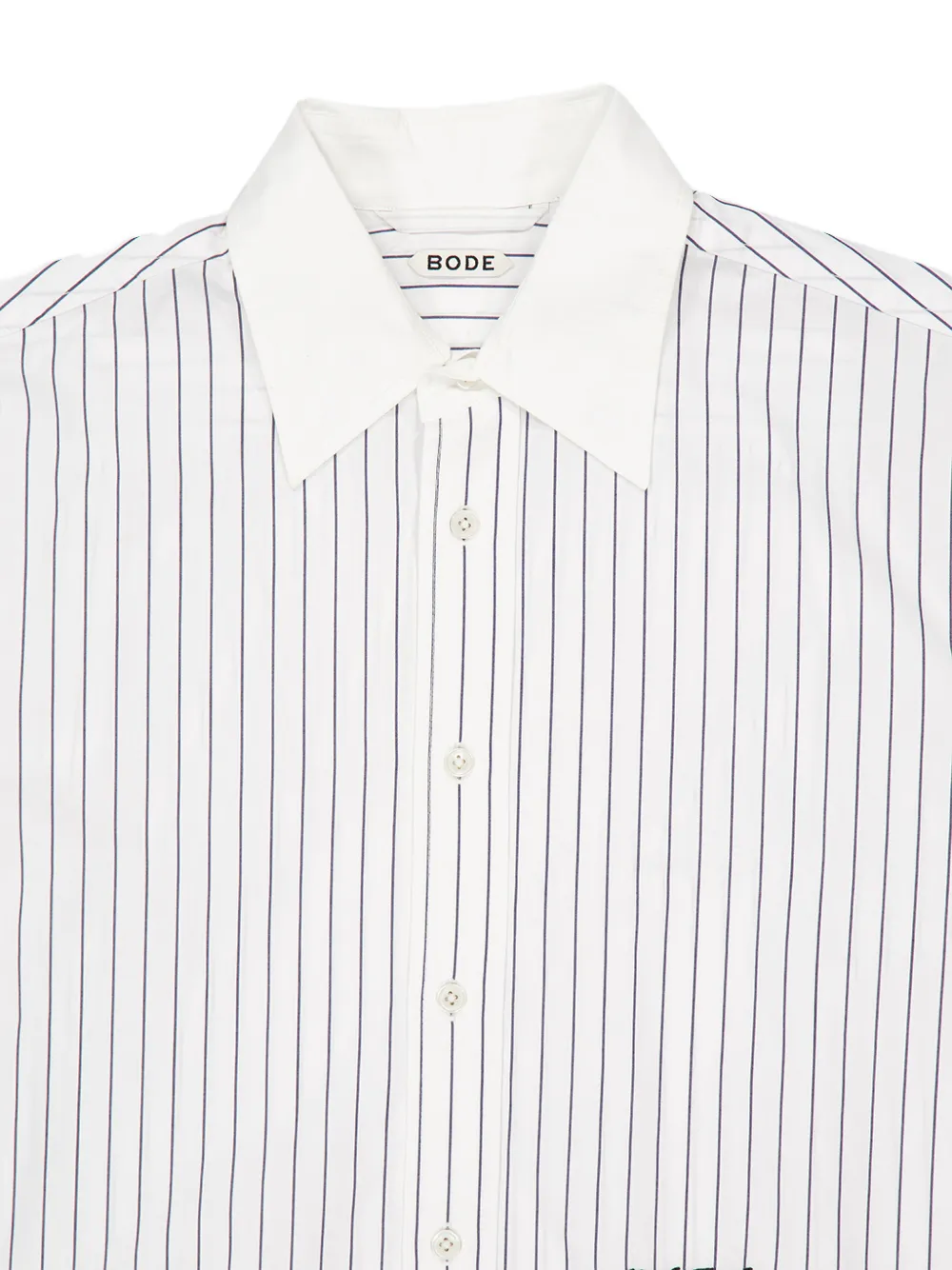  Bode Chemise Steamboat à Rayures - Blanc 