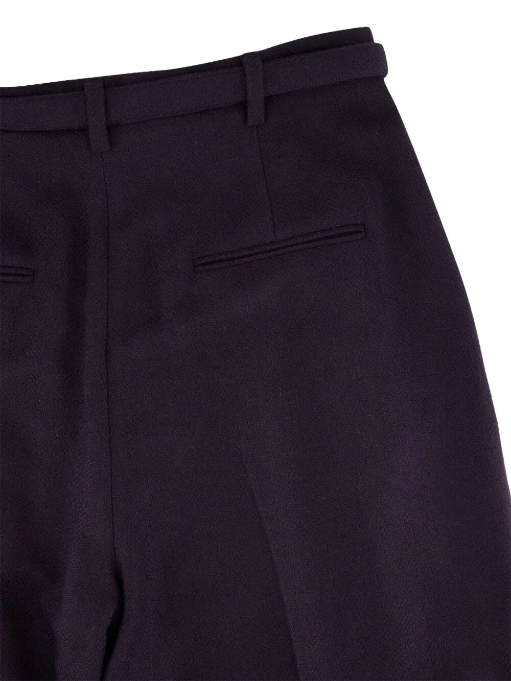 Gabriela Hearst Belted Vargas Trousers In Purple