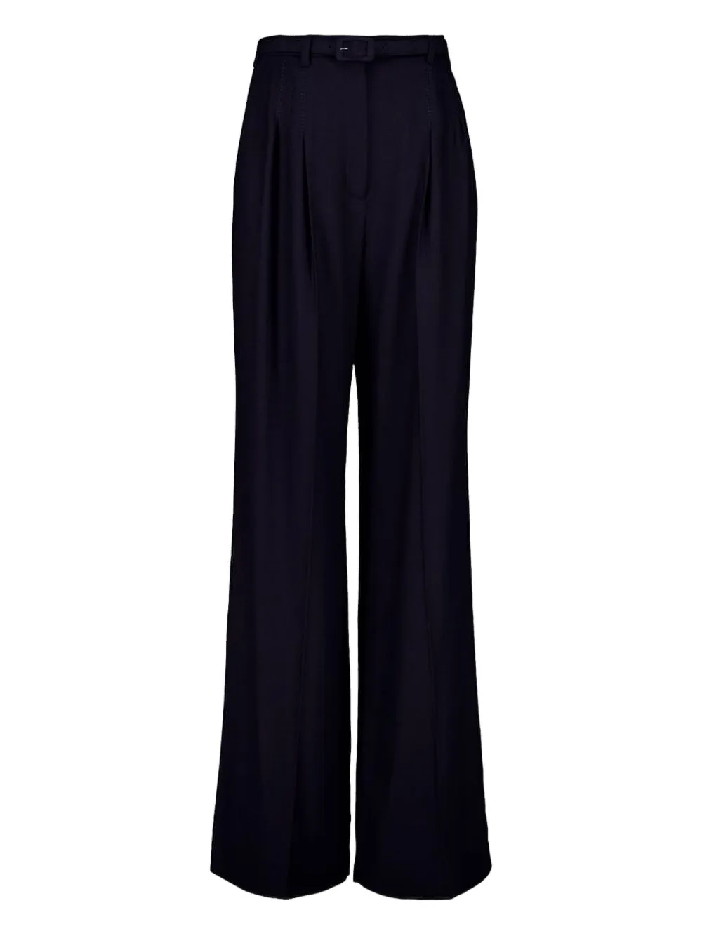 Gabriela Hearst Belted Vargas Trousers In Purple