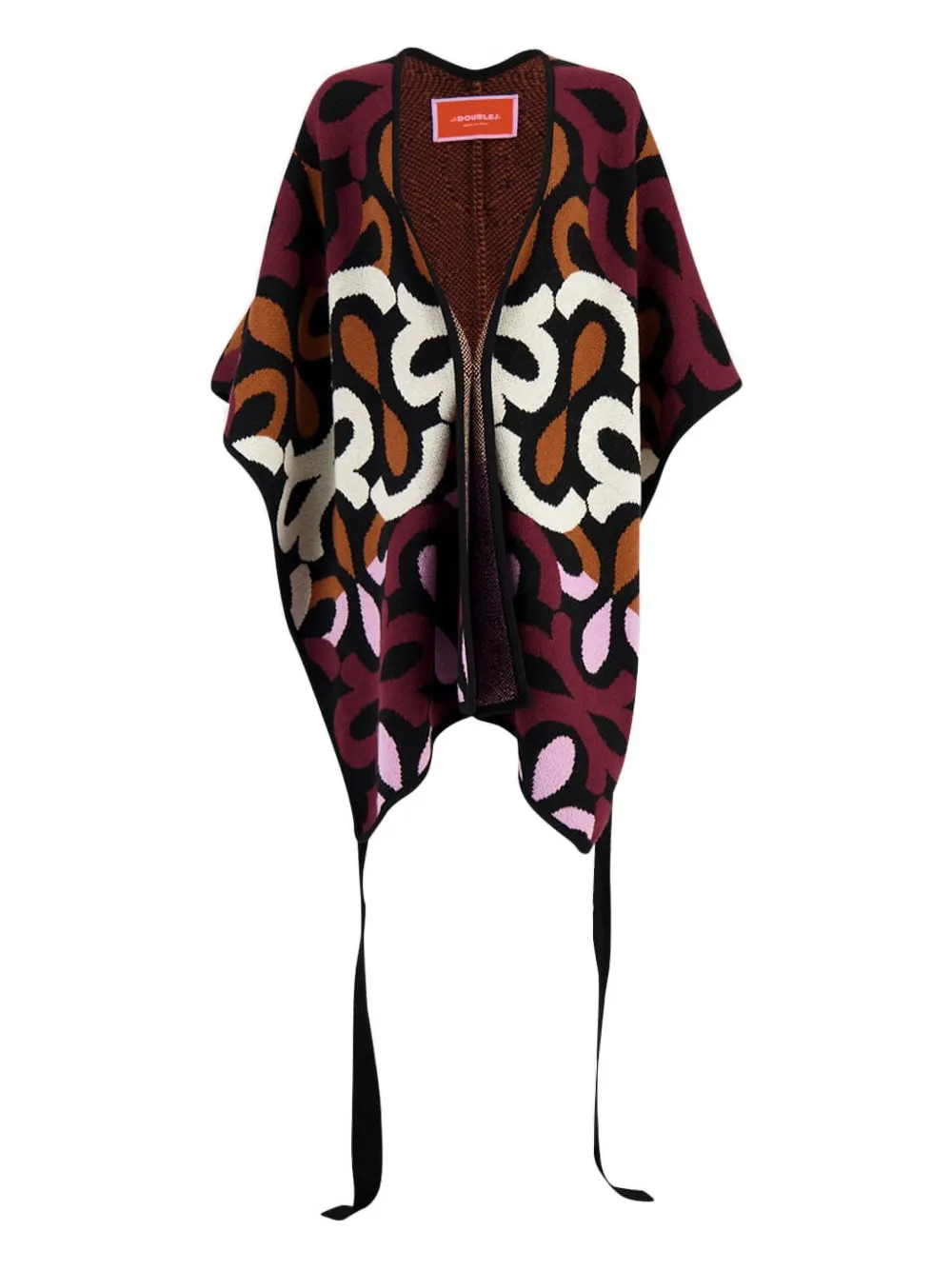  La Doublej Maiolika Wool Robe - Red 