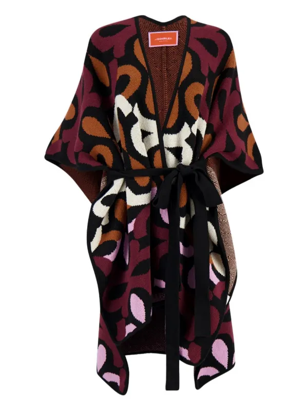 La DoubleJ Maiolika Wool Robe in Red