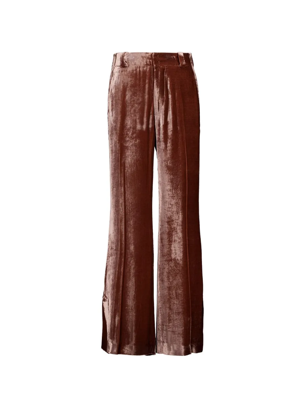 La DoubleJ Good Butt velvet-texture trousers - Rosa