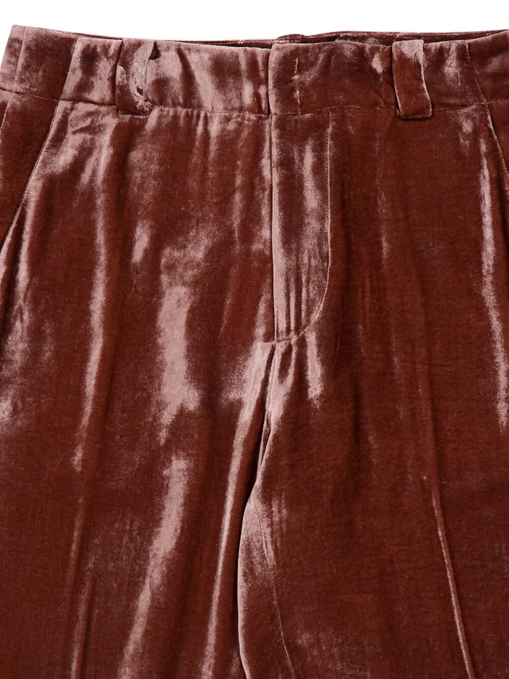 Good Butt Velvet-Texture Trousers
