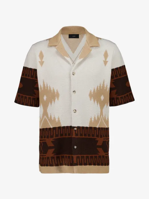 Alanui patterned piqué shirt