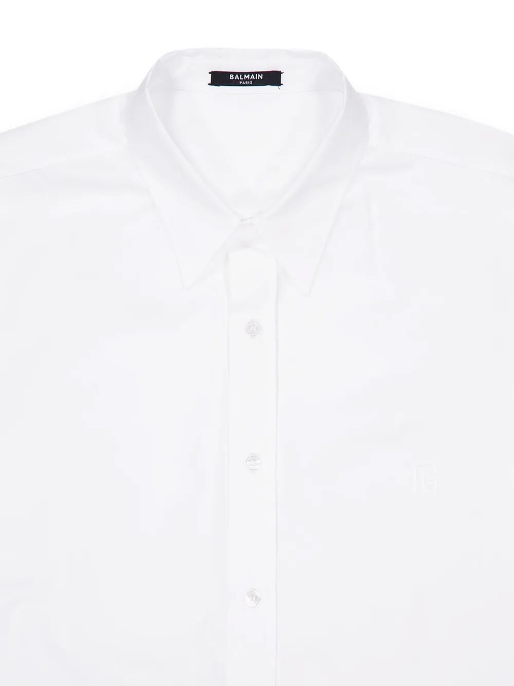  Balmain Regular-fit Poplin Shirt - White 