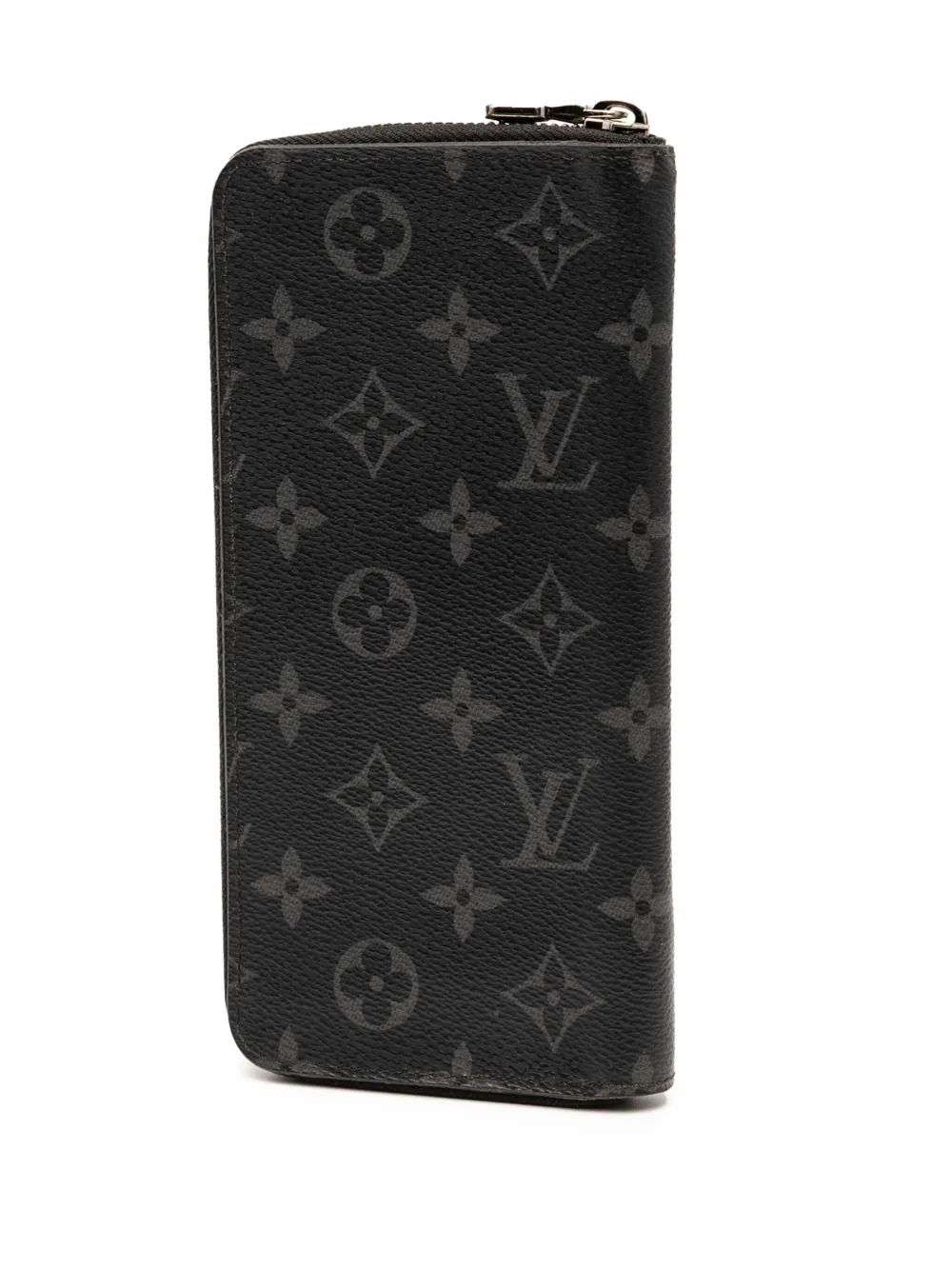 Louis Vuitton Pre-Owned 2021-2025 Monogram Eclipse Vertical Zippy Wallet long wallets | Men | Image 2