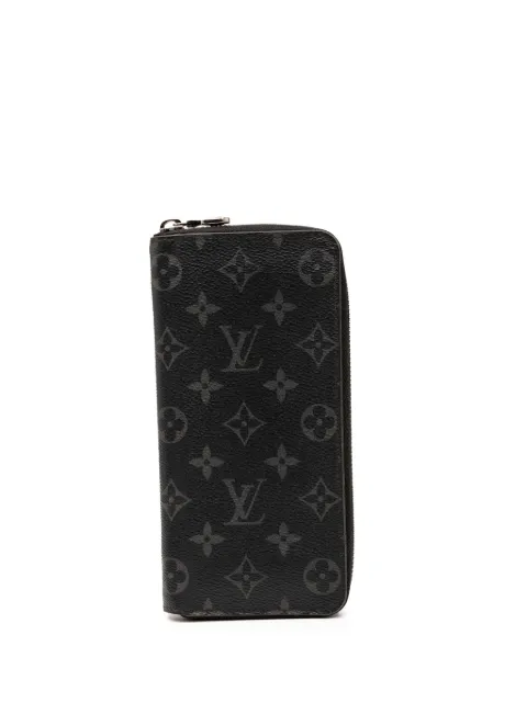 Louis Vuitton Pre-Owned 2021-2025 Monogram Eclipse Vertical Zippy Wallet long wallets