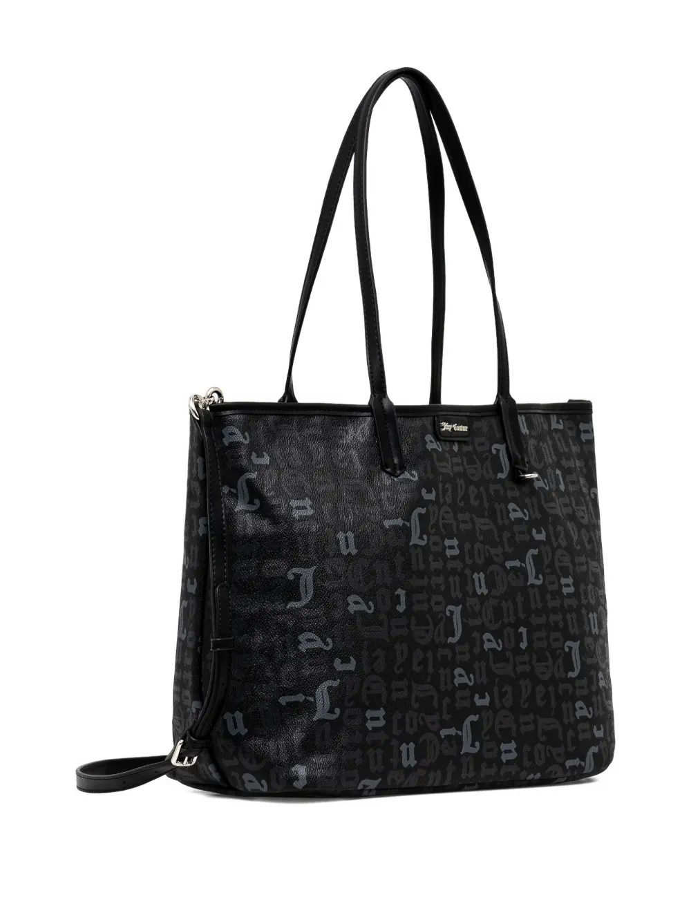 Juicy Couture logo-patch tote bag - Zwart