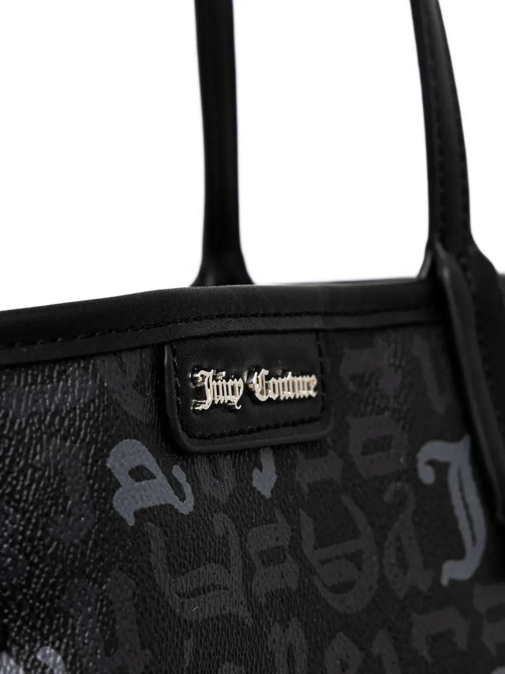 Juicy Couture Logo-patch Tote Bag In Black