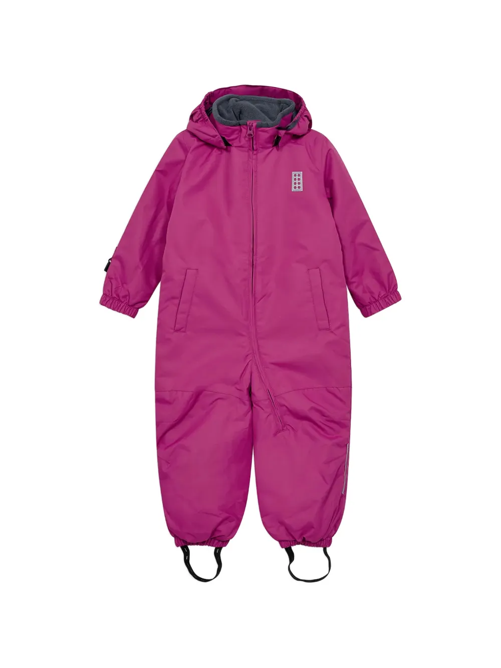 Lego Kids' Hooded Snow Jumpsuit In Purple