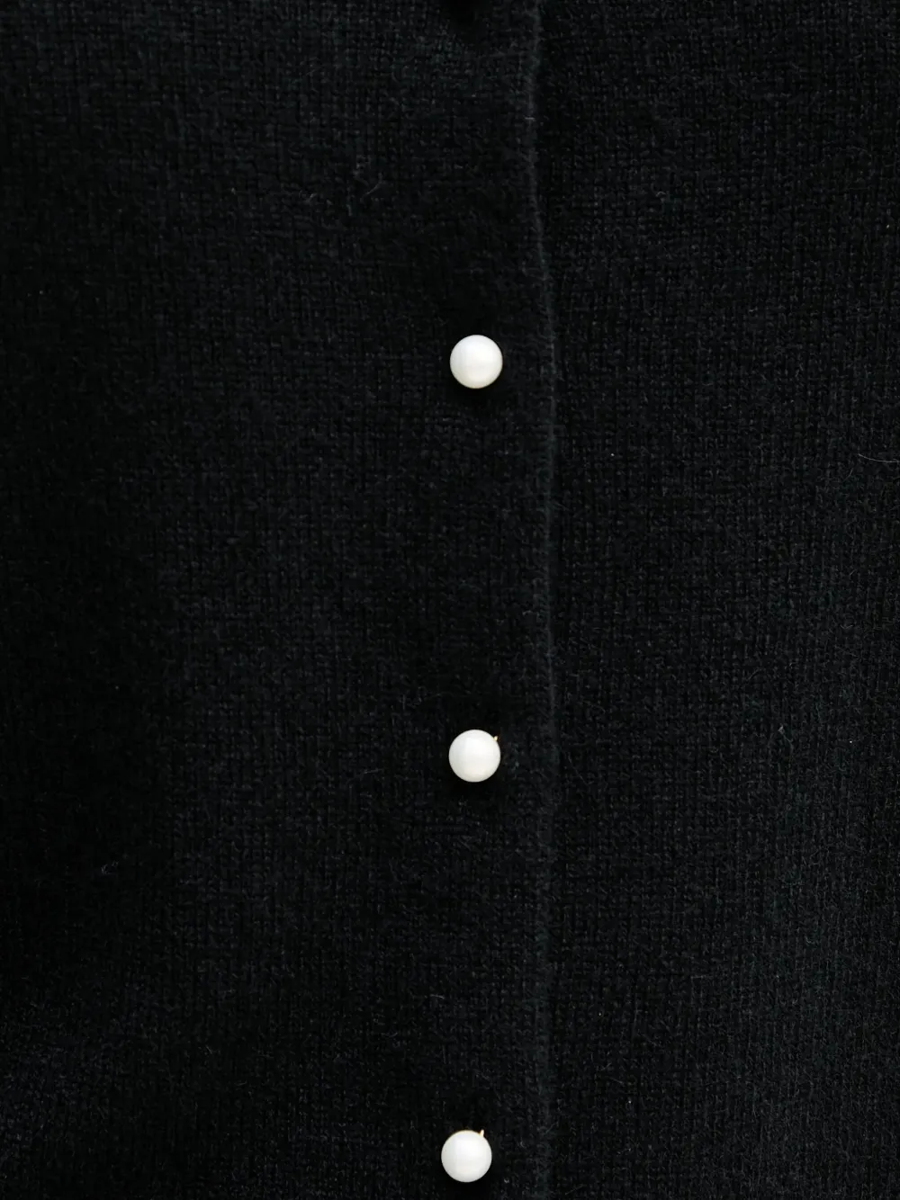 Benetton Cashmere Cardigan In Black
