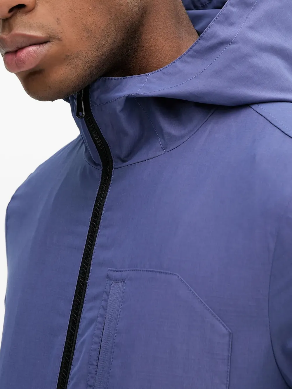 Benetton Hooded Jacket In Blue