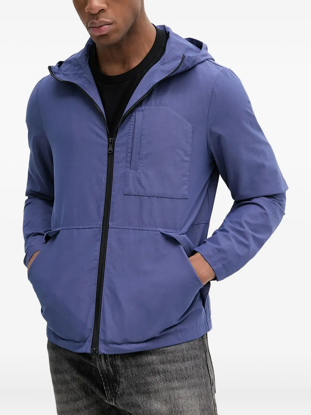 Benetton hooded jacket | Blue | Image 1