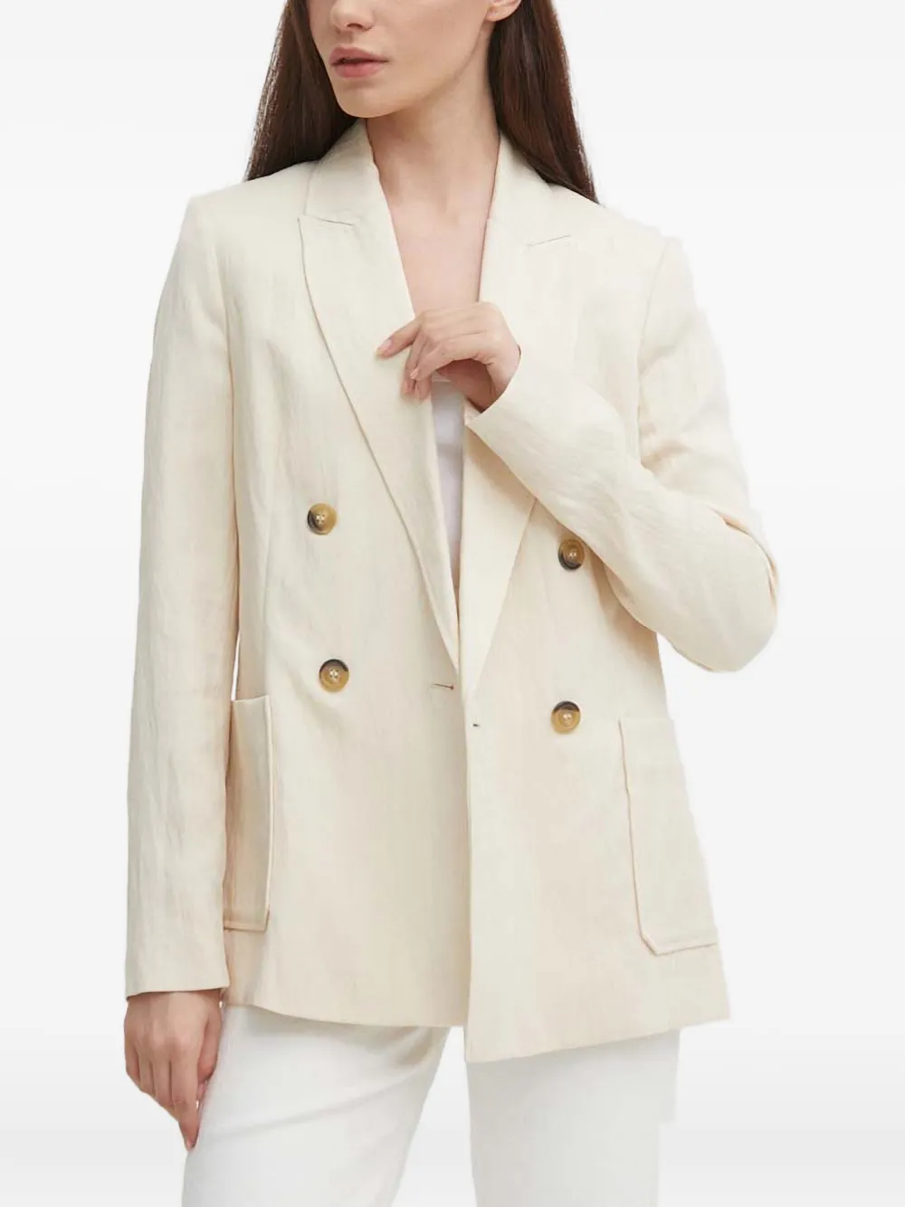 Benetton blazer con doble botonadura | neutro | Image 1