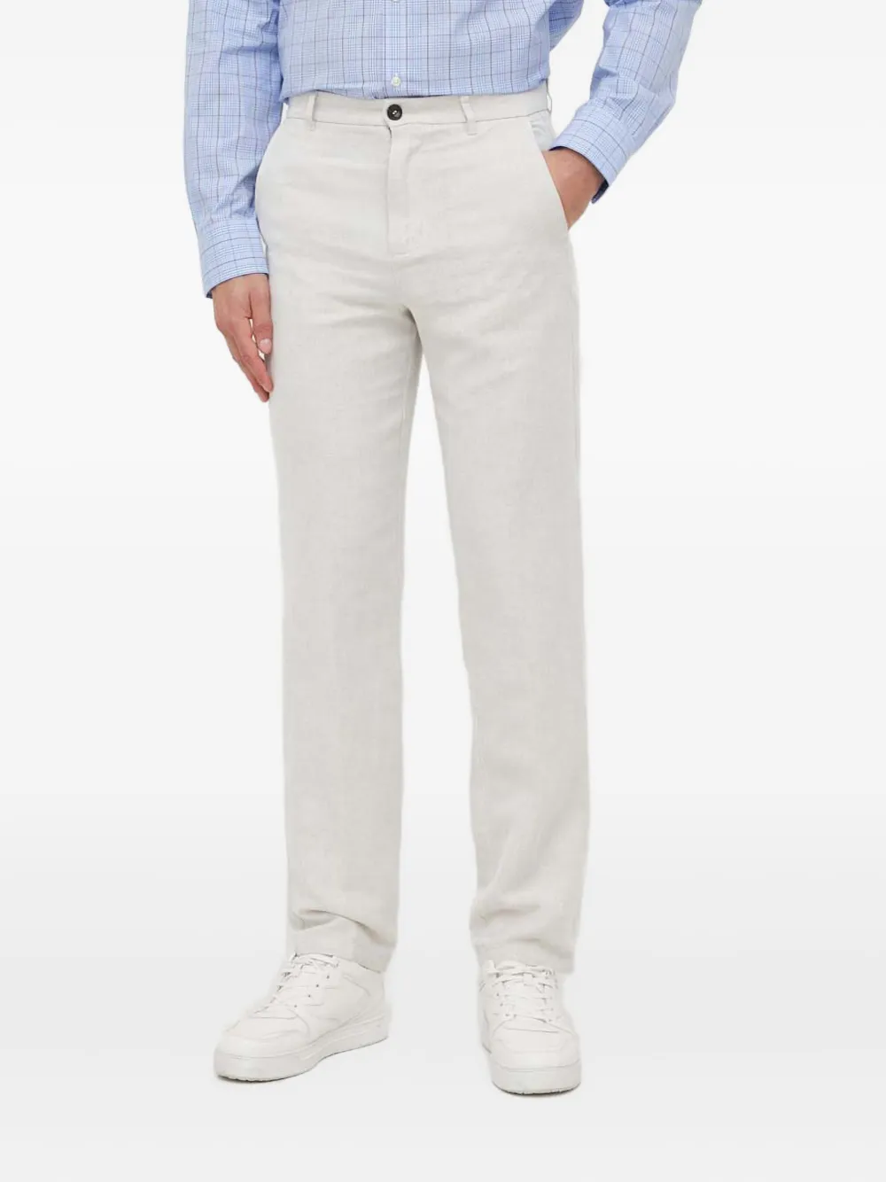 Benetton button trousers | Blue | Image 1