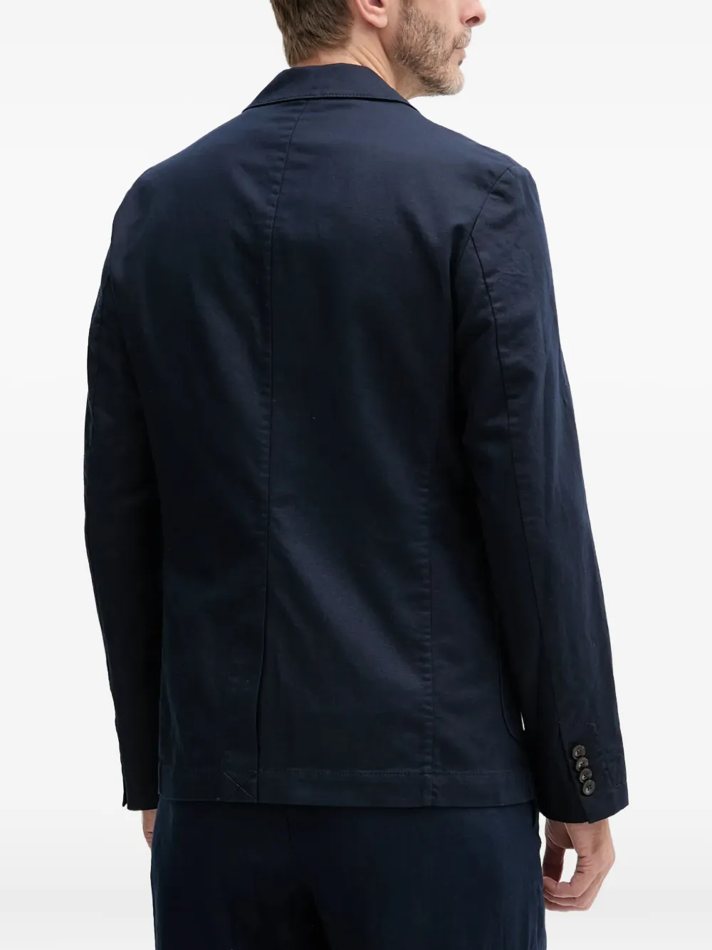  Benetton Buttoned Pocket Suit Jacket - Blue 
