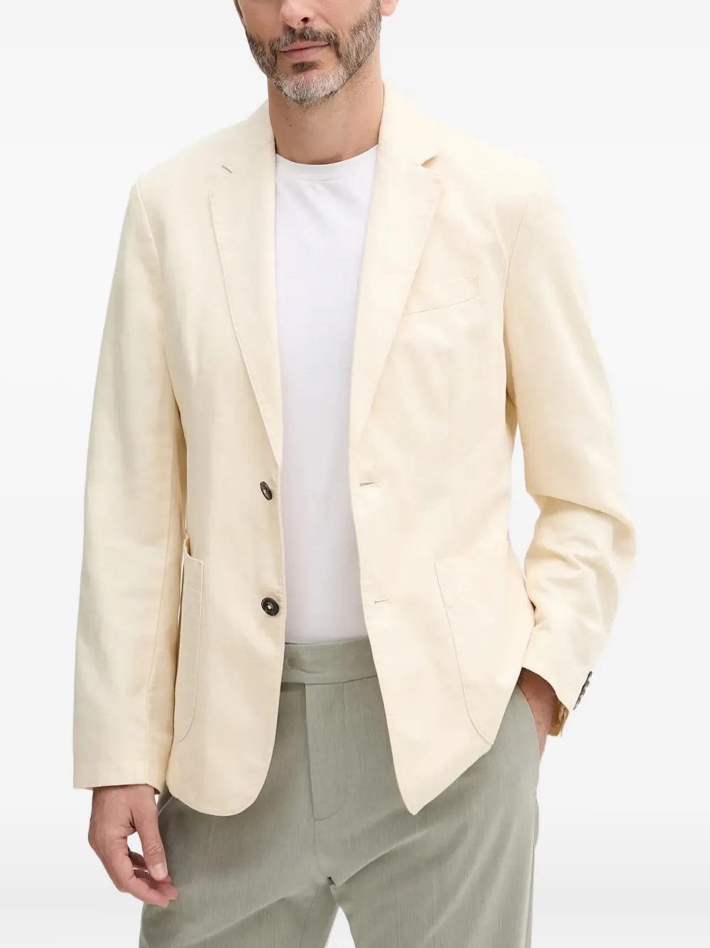 Benetton single-breasted blazer | Neutrals | Image 1