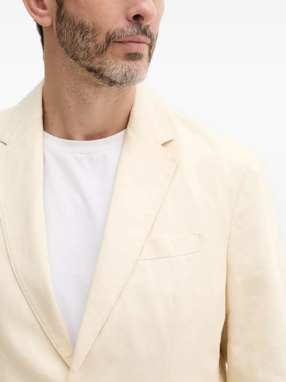 Benetton Single-breasted Blazer In Neutral