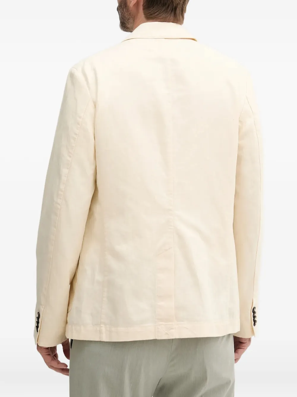 Benetton Single-breasted Blazer In Neutral