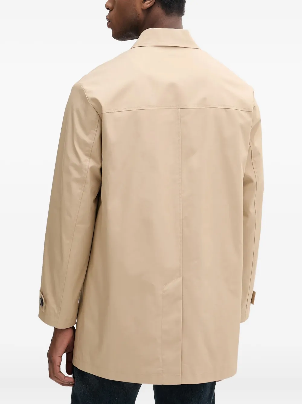 Benetton Single-breasted Coat In Neutral