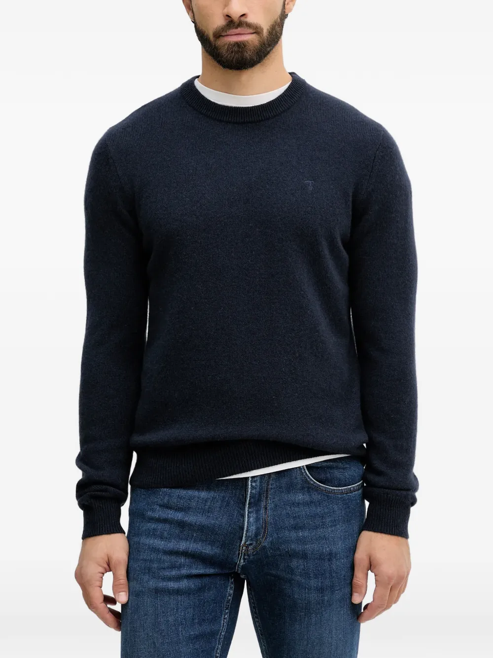 Trussardi crew-neck cashmere sweater - Blu