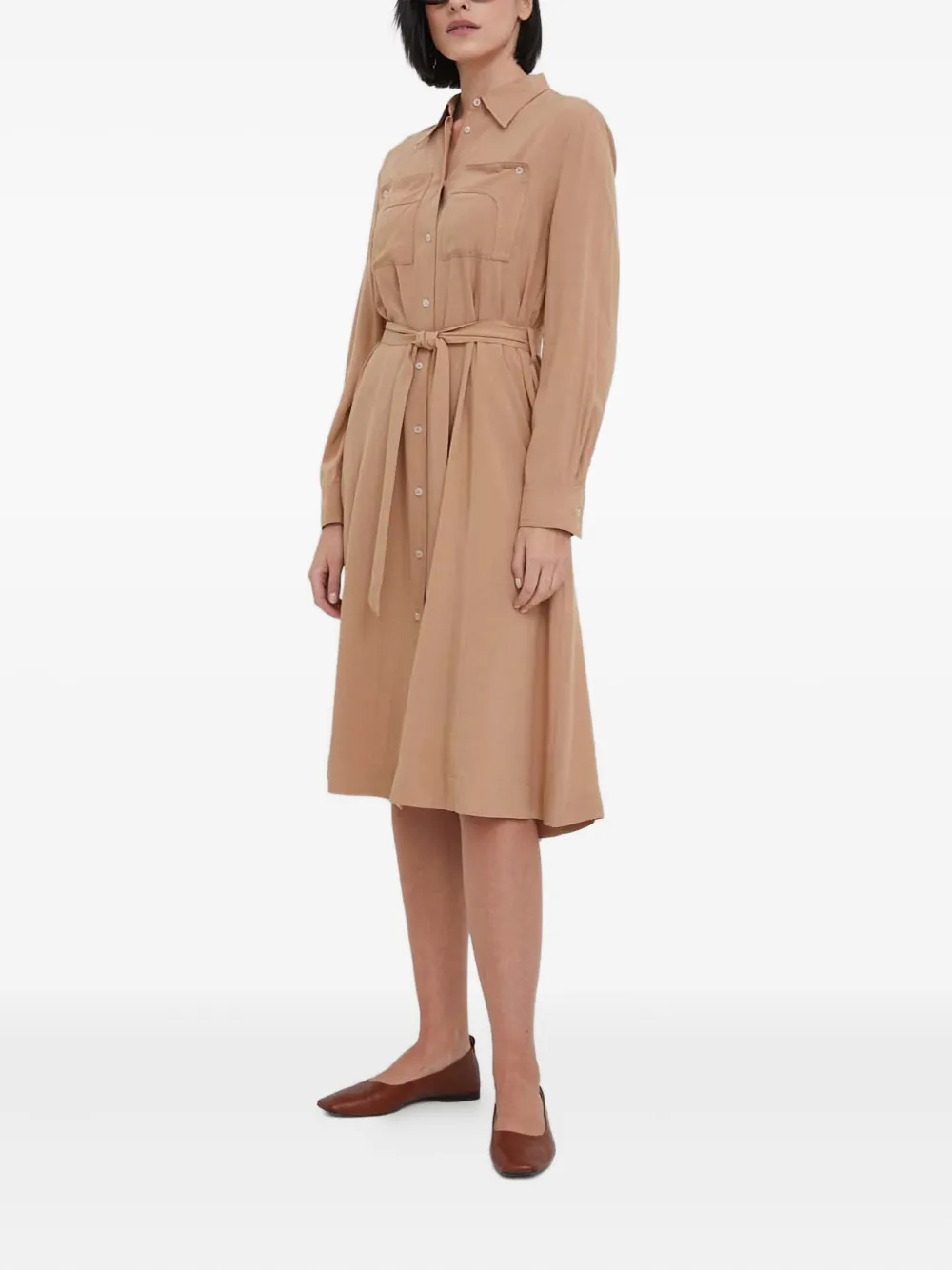 Benetton vestido midi con cinturón | Vestidos de día | Image 2