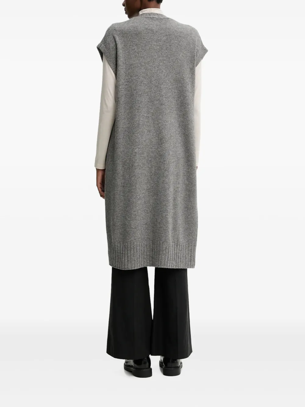  Benetton Open Front Cardigan - Grey 