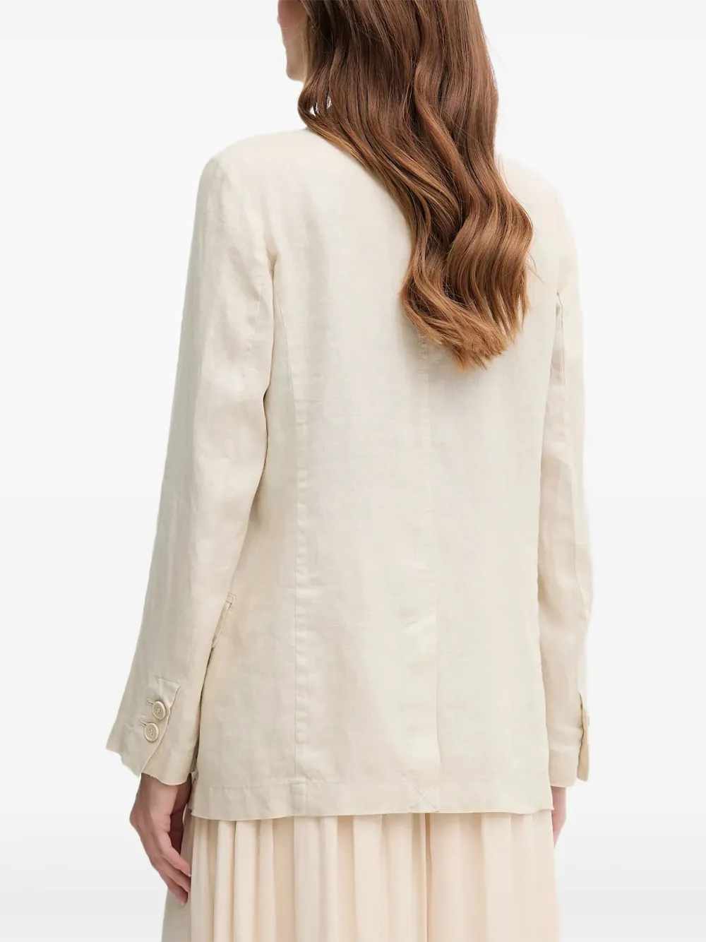  Benetton Notched Lapels Jacket - Neutrals 
