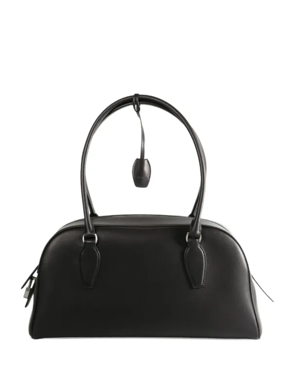 The Row India Bowling Shoulder Bag in Black