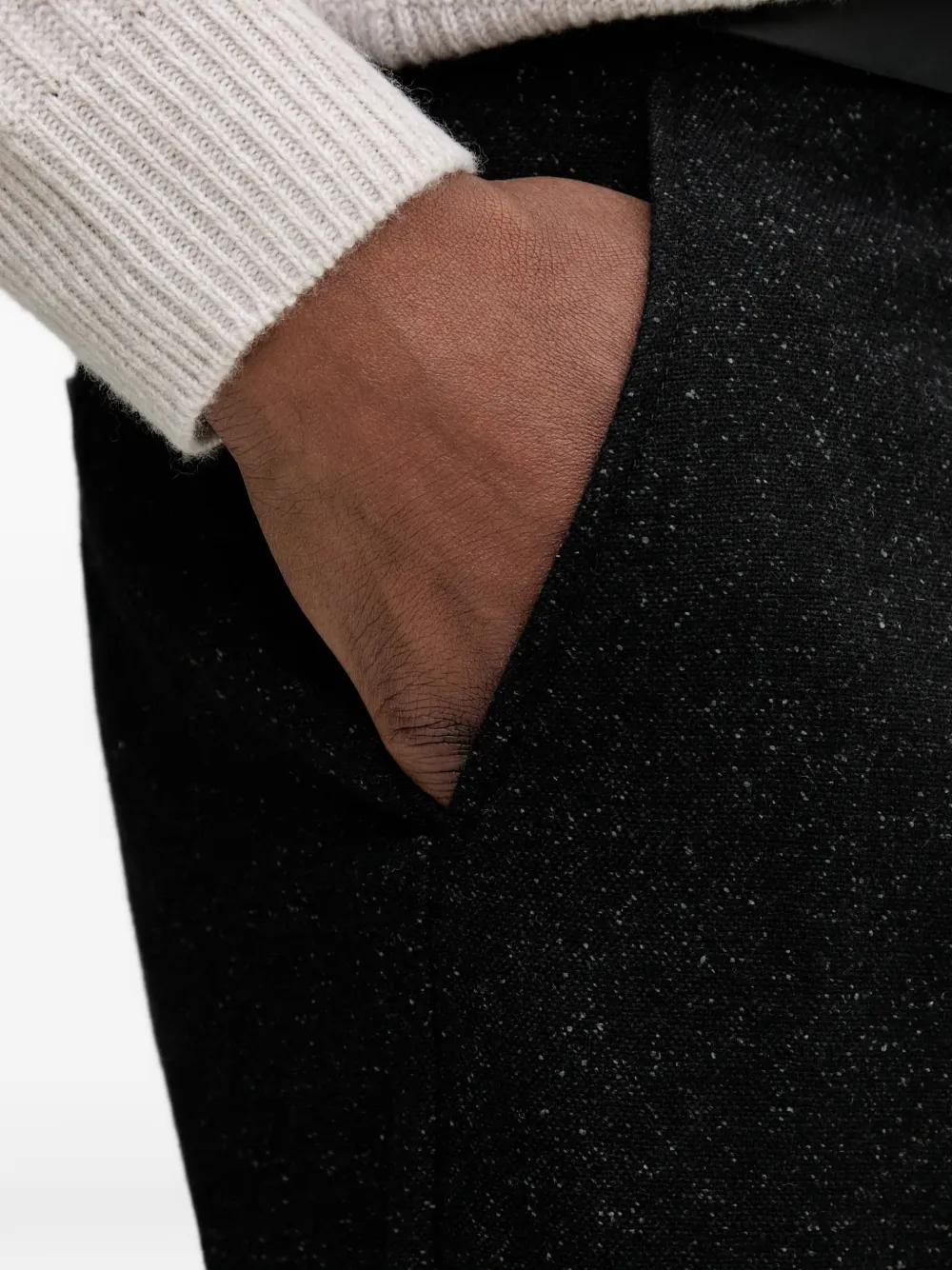 Marc O'Polo Broek met riemlussen Zwart
