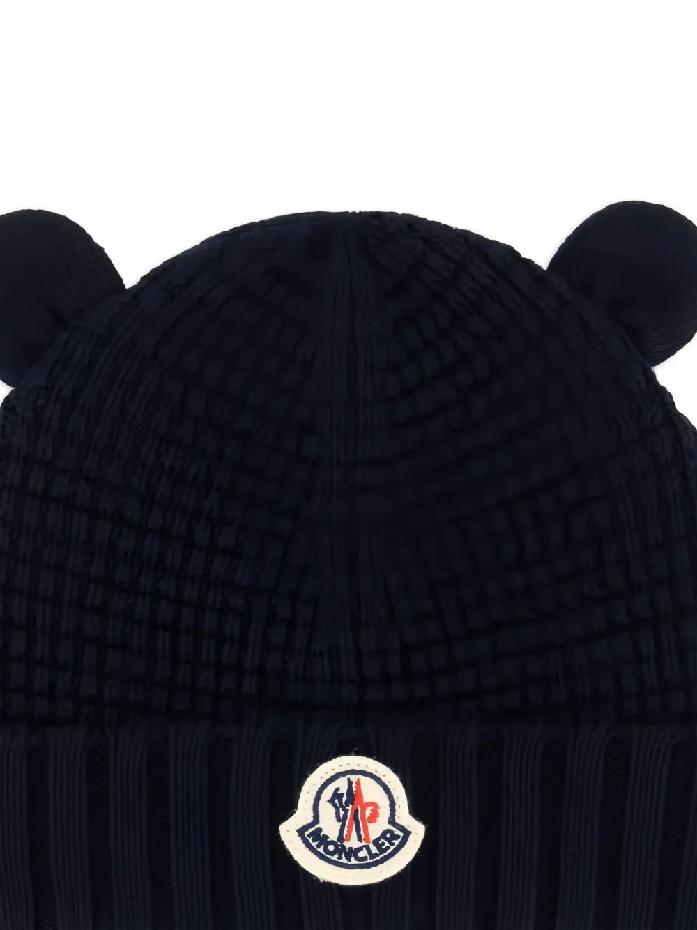  Moncler Enfant Ear Logo-patch Beanie Hat - Blue 