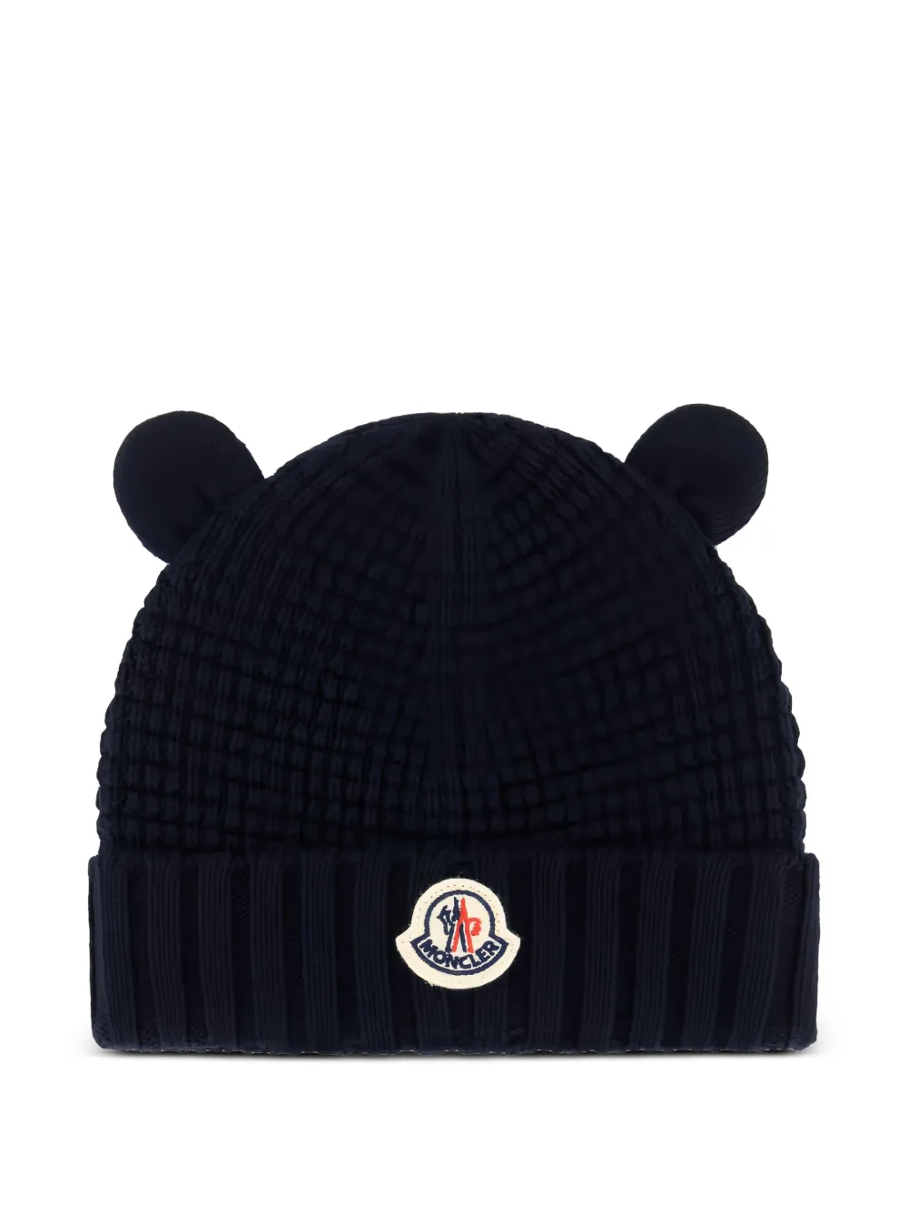 Waffle Knit Beanie Hat | 몽클레어 앙팡 | FETCHING