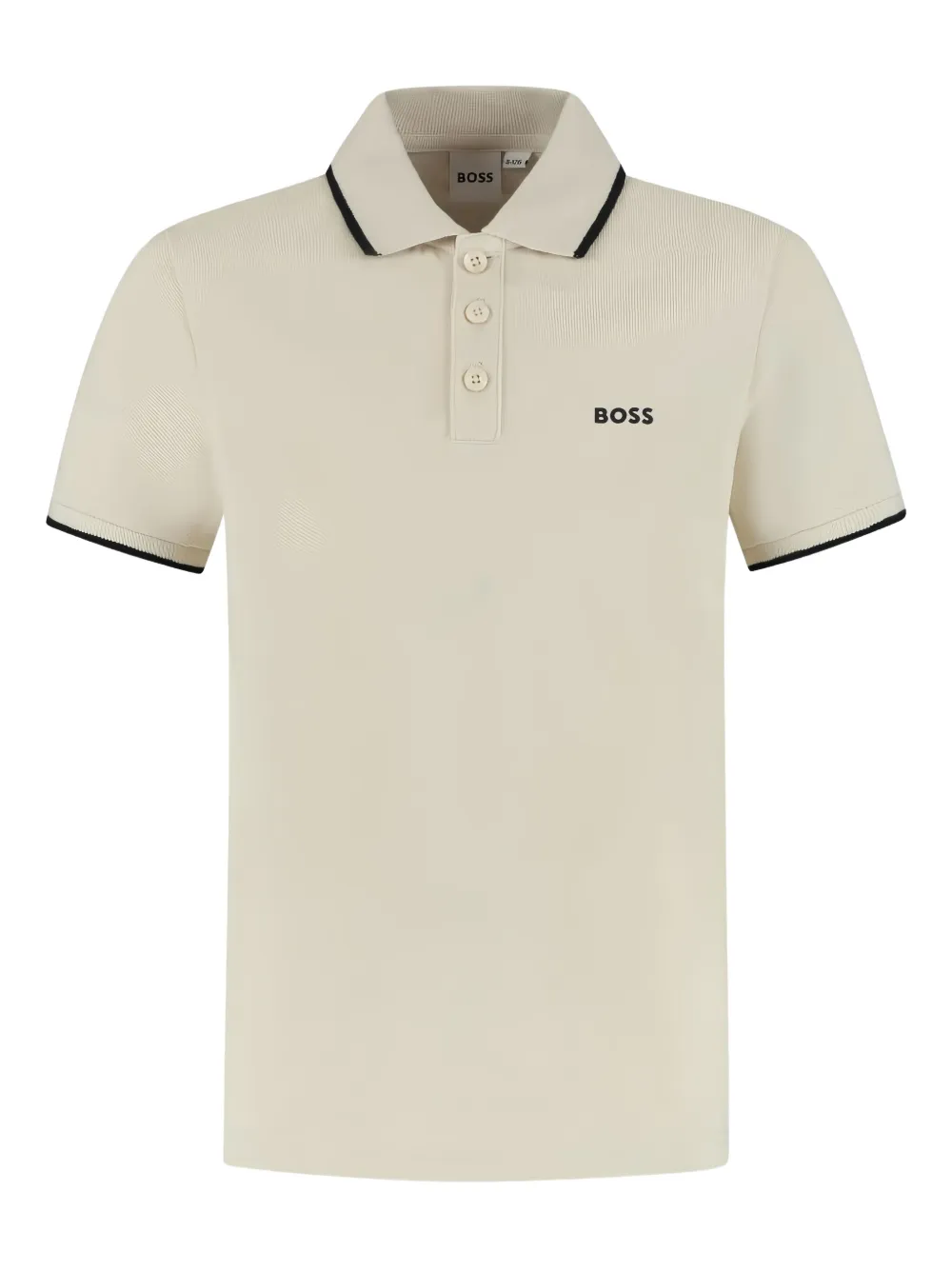 BOSS Kidswear logo-print polo shirt - Toni neutri