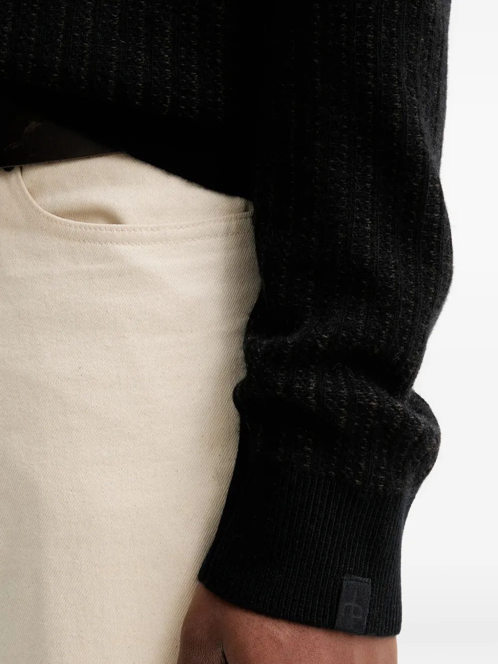 rag & bone Trui met ronde hals Zwart