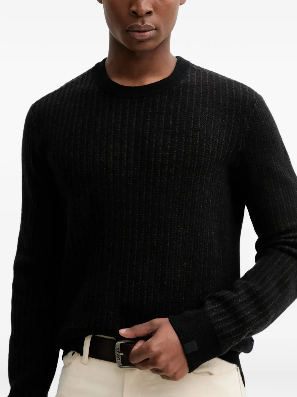 rag & bone Trui met ronde hals Zwart