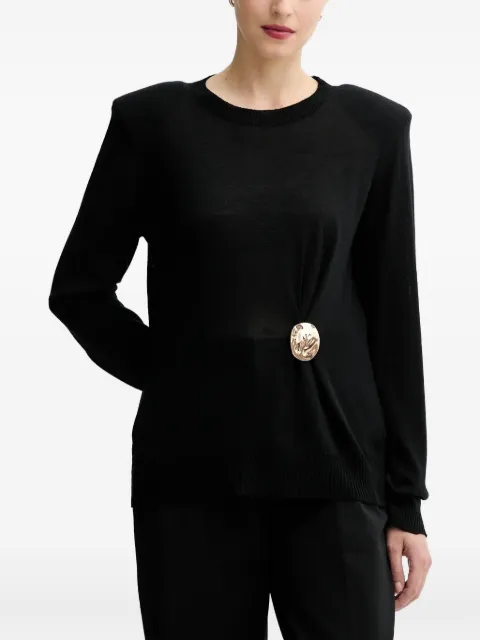 SIMONA CORSELLINI top con cuello redondo