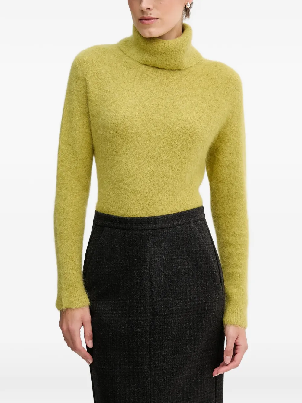 Sandro Ferrone roll-neck sweater - Verde