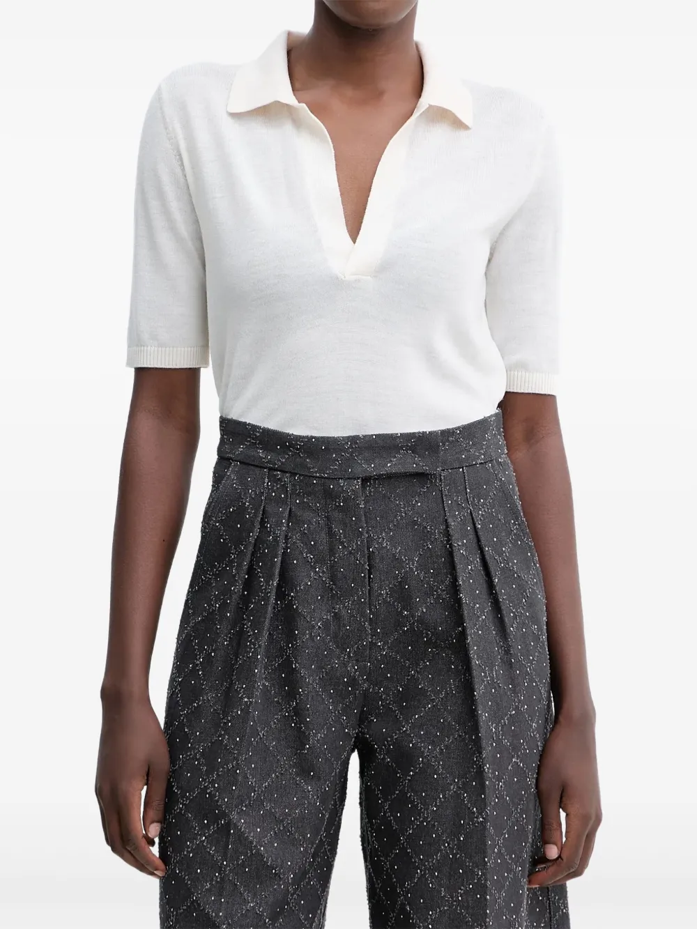 Simona Corsellini Short-sleeve Top In White