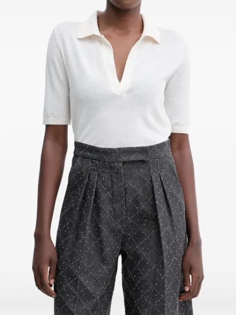 SIMONA CORSELLINI Blusa mangas curtas